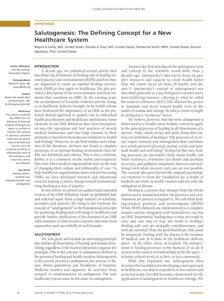 Anteprima del documento: Salutogenesis.-The-Defining-Concept-for-a-New-Healthcare-System-min